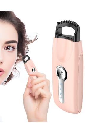 Eventerde Heated Eyelash Curler - Heat-Activated Lash Curling - Eyelash Heat for Eye Lash Curler for Long-Lasting Curl Rechargeable Quick Heating Portable Lashes Heating Curler Pink