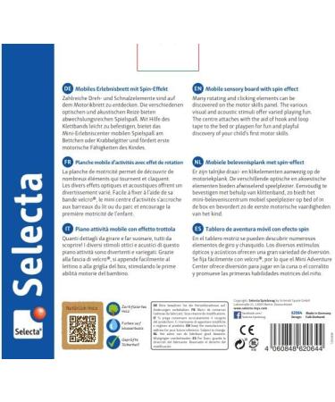 Buy Selecta 62064 Spintivity Wooden Motor Skills Board - 20 cm | Enhance Motor Skills & Fun for Kids - International Shipping Available - Buy Online on GoSupps.com