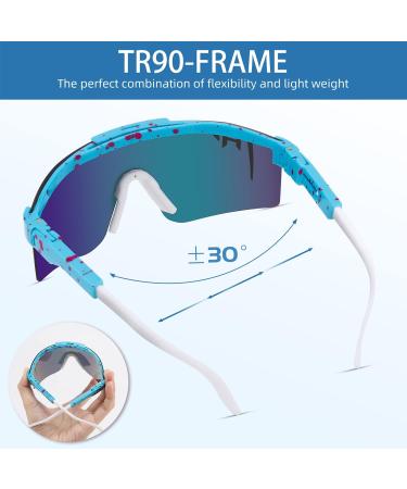CHNLML Polarized UV400 Sports Sunglasses | Vipers Style for Men & Women | Ideal for Cycling, Baseball, Fishing & Running - Buy Online on GoSupps.com