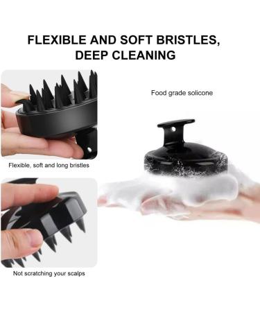 Scalp Massage Brush with Soft Silicone Bristles - Promote Hair Growth & Dandruff Removal - Sky Blue - Buy Online on GoSupps.com