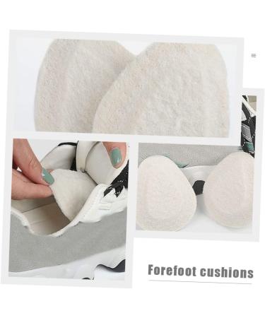 NOLITOY High Heel Cushion Pads - 4 Pairs Breathable Felt Foot Pads & Forefoot Insoles for Ultimate Comfort - Soft White High Heel Inserts - Buy Online on GoSupps.com