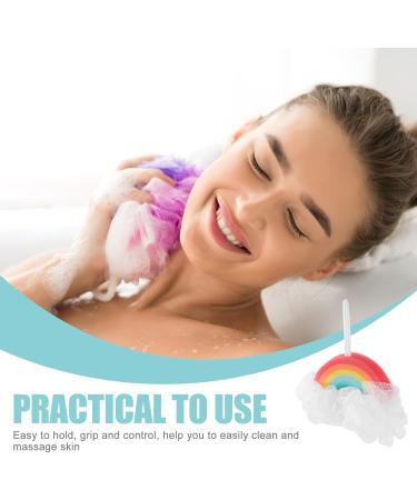 2pcs Exfoliating Shower Sponge for Women - Body Scrubber Bath Sponge & Skin Cleaner - Buy Online on GoSupps.com