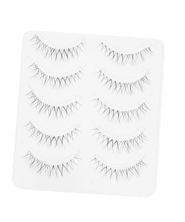 DOITOOL 5 Pairs Curling False Eyelashes Accessories Miss Manual Chemical Fiber