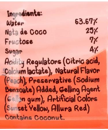 Mogu Mogu Peach Flavoured Drink with NATA De Coco 320ml - Buy Online on GoSupps.com