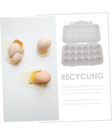 Zerodeko Egg Storage Box Drawers Food Tray Dispenser Egg Cartons Plastic Egg Holder Dog Duck Eggs re-usable - Buy Online on GoSupps.com