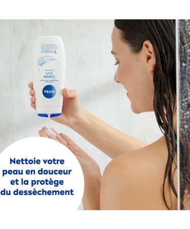 NIVEA Shower Cream Care (1 x 250 ml) enriched with Vitamin C & E and Sweet Almond Oil Moisturizing body care that cleanses - Buy Online on GoSupps.com