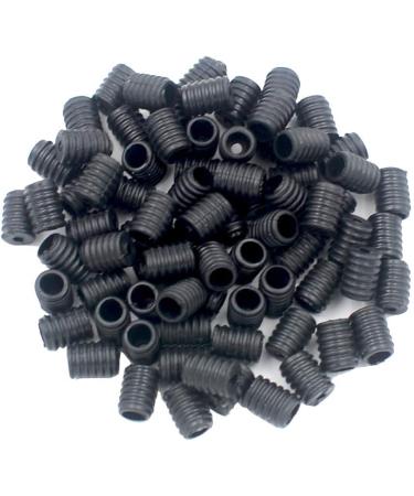 DGO 500 pcs Black Silicone Cord Locks Elastic Adjustment Buckle Stopper Clips - Soft Silicone Cord Lock Stops - Buy Online on GoSupps.com