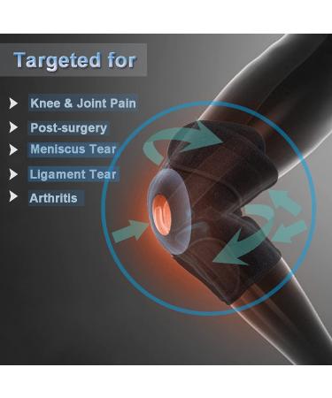 Adjustable Knee Support Brace for Women | Compression Sleeve for Arthritis & Knee Pain Relief | Ideal Gift for Mom, Wife | Rose | 3 Straps | M-XXL (15-22 inches) - Buy Online on GoSupps.com