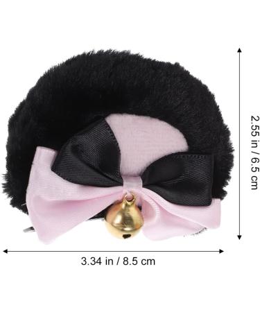 KALLORY 1 Pair Bear Ear Hair Clip Headband Hair Clips Hair Clip for Women Hair Bows Miss Lolita Hand Made Black Pink - Buy Online on GoSupps.com