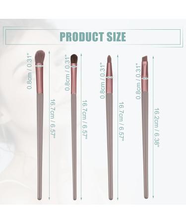 Buy VOCOSTE 4pcs Makeup Brush Set - Face Concealer Eyeshadow Smudger & Highlighter Brush | Eco-Friendly Wooden Handles - Buy Online on GoSupps.com