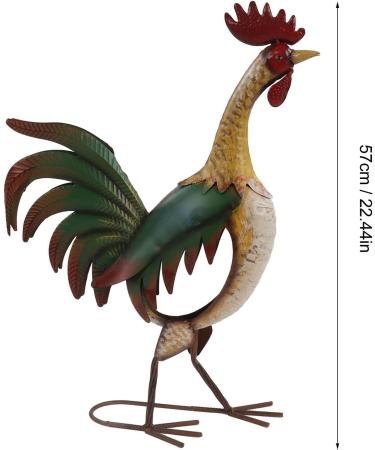 Shop Lifelike Garden Rooster Statues - Hand-Welded Iron Yard Ornaments for Lawn & Porch D cor - International Shipping Available - Buy Online on GoSupps.com