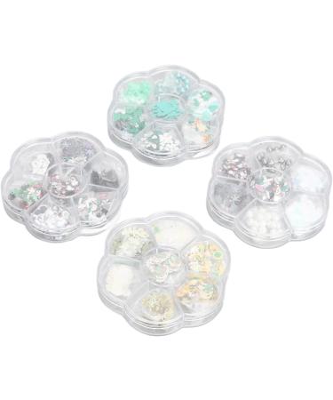 Christmas Art Sequins 3D Snowflake & Tree Socks Shape Polymer Clay Slices DIY Decoration - Buy Online on GoSupps.com