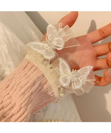 hgnxa Butterfly Hair Clip Women Butterfly Barrettes Butterfly Hairpin w Hair Clip w Barrettes wknot Side Clip Bangs Clip White - Buy Online on GoSupps.com