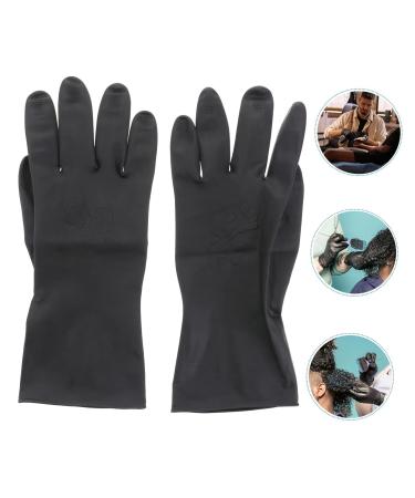 Vintorky Medium Hairdressing Gloves - Reusable & Disposable Nitrile Rubber for Couples | Black Shampoo & Dye Gloves | Large Man Tools - Buy Online on GoSupps.com