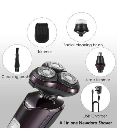 Buy Electric Shavers for Men - Waterproof Rechargeable Razors with 4D Rotary & Intelligent Digital Display - Wet & Dry Use - Fast International Shipping - Buy Online on GoSupps.com