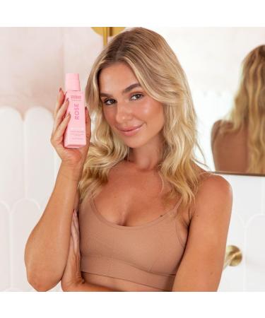 Minetan Rose Face Tan Mist | Gradual Self Tanning Facial Spray with Rose Water & Vitamin C - Hydrating Sunless Tan for a Golden Glow (3.38 Fl Oz - Buy Online on GoSupps.com
