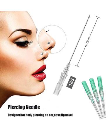 SOTICA Nose Piercing Kit - 32Pcs Jewelry Set with Needles, Rings, and Studs | Professional Nose Piercing Supplies - Buy Online on GoSupps.com