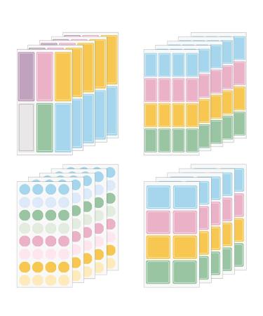 310 Pcs Waterproof Removable Labels  Daycare Bottles Adhesive Name Label Stickers for Water Bottles Mason Jar Storage Containers Home School Supplies 4 Size 310