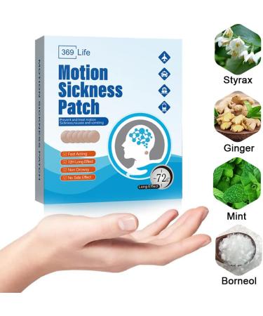 369 Life Motion Sickness Patches - 10 Sea Sickness Patch for Cruise - Adults and Kids - Buy Online on GoSupps.com