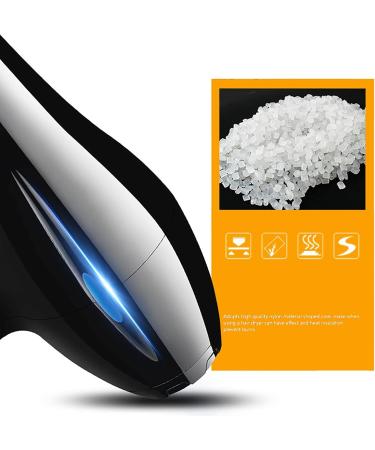 High-Power 2200W Ion Hair Dryer Hot Cold Air Mode Fan Temperature Settings - Powerful Hair Dryer with Dryer Attachments Styling Nozzles Pointed Tail Comb Flat Comb Nanyaciv - Buy Online on GoSupps.com