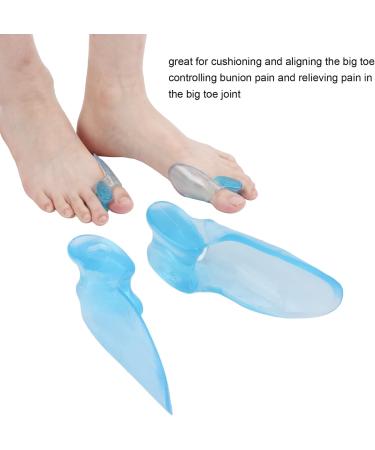 Bunion Corrector - Silicone Bunion Cushion & Big Toe Separator for Men & Women | Washable & Reusable - Blue - Buy Online on GoSupps.com