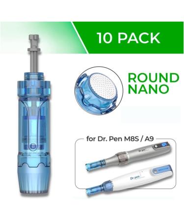 Dr. Pen Ultima M8S / A9 0.25mm Round Nano Cartridges - 10 Pack Disposable Replacement Parts - Buy Online on GoSupps.com