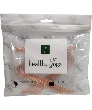 HealthAndYoga(TM) Copper Tongue Cleaners -12 Pieces - Buy Online on GoSupps.com