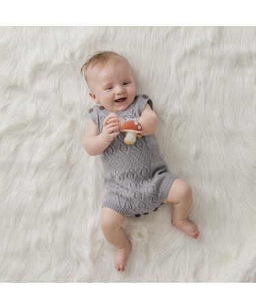 Itzy Ritzy Wrist Rattle - Soft Cotton Baby Wrist Rattle with Gentle Sound - Mushroom Design - Buy Online on GoSupps.com
