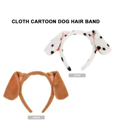 Valiclud Dalmatian Brown Rabbit Ears Headband - Cute Cartoon Dog Ears for Pet Parties & Christmas Costumes - Buy Online on GoSupps.com