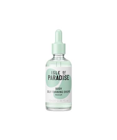 Isle of Paradise Self Tanning Face & Body Drops- Medium Self Tanner Drops for a Natural Bronze Long-lasting Tan Cruelty Free Fragrance Free & Dermatologist-Approved 2.54 fl. oz