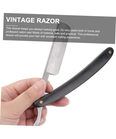 Premium Soesfoufu Old Razor - Razor-Sharp Manual Shaving Experience for Men with Wooden Handle - Buy Online on GoSupps.com