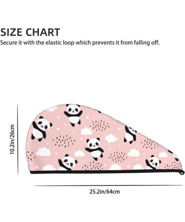 Super Absorbent Panda Flying Hair Towel Wrap - Microfiber Coral Velvet for Women | Quick Dry & Soft for Long Curly Thick Hair - Buy Online on GoSupps.com