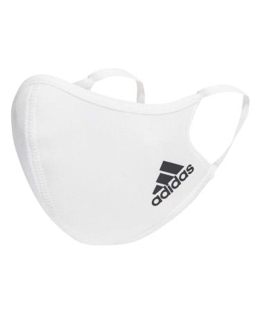 adidas Unisex Face Cover Masks White NS