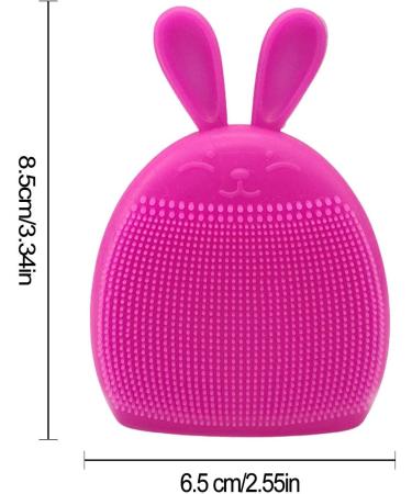 Soft Silicone Face Scrubber - Soft Silicone Face Scrubber Face Exfoliator Brush - Face Brushes for Cleansing Manual Face Scrub Clean Brush Cute Rabbit Ears Shape for Women Men Coatuiyo - Buy Online on GoSupps.com