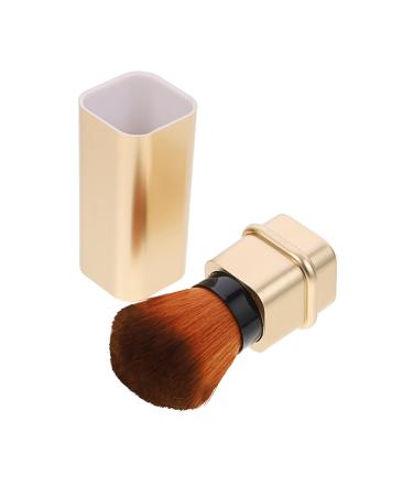 Fashion Blush Brush Powder Brush Cosmetics Brush Professional Makeup Brush Wallet Fashion Travel Retractable Makeup Brush 2.7*2.7cm Golden