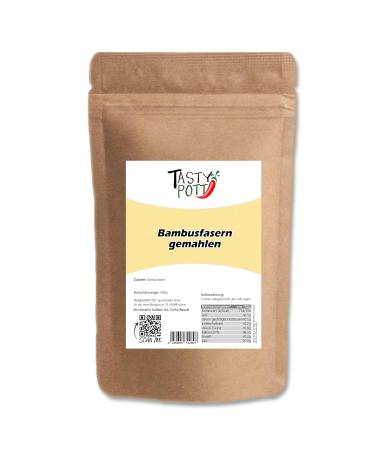 Jeske Sports Supplies Bamboo fibers ground bamboo flour flour rich in fiber vegan cuisine for baking and thickening in bag 1000 g 3 x 1000 g 3 kg