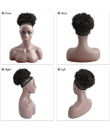 YAMEL Afro Puff Drawstring Ponytail Large Bun Extensions Darkest Brown Synthetic Updo Hair Pieces for Black Women Darkest Brown Large (Pack of 1) - Buy Online on GoSupps.com