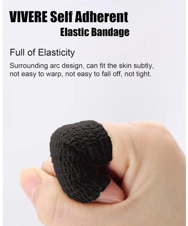 Buy WUXTANGZ Self Adherent Bandage Wrap - 1 Inch Elastic Cohesive Athletic Tape (12 Pack Black) for Sports First Aid & Vet Use | International Shipping Available - Buy Online on GoSupps.com