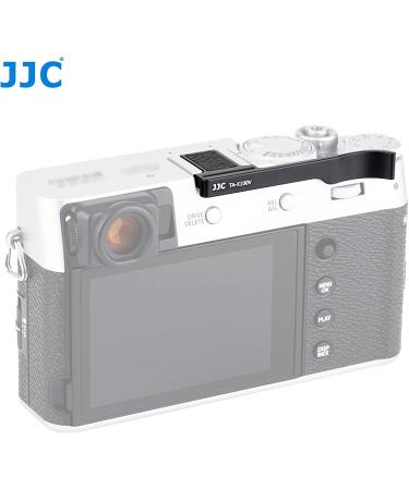 JJC TA-X100V Black Thumbs Up Grip for Fuji X100V Camera - Premium Anodized Aluminium Alloy - Compatible with Fujifilm X100F X-E3 - 6g - 66.1x28.3mm - Buy Online on GoSupps.com