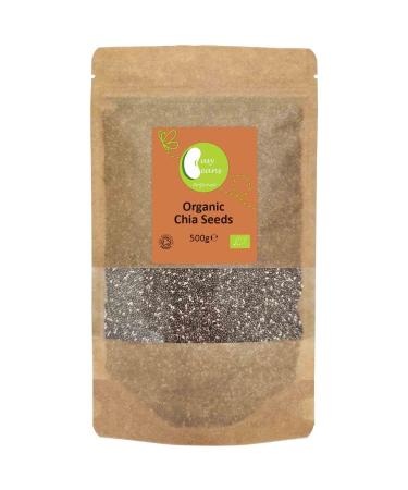 Organic Chia Seeds - Certified Organic - by Busy Beans Organic (500g) 1 count (Pack of 1)