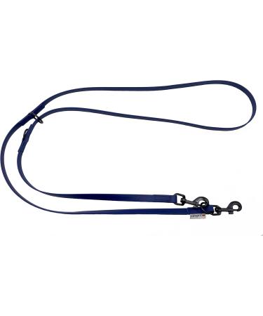 Biothane Dog Leash - Adjustable Waterproof 2m Hook Leash for Small & Large Dogs (Navy Blue 16mm) - Durable & Stylish - Buy Online on GoSupps.com