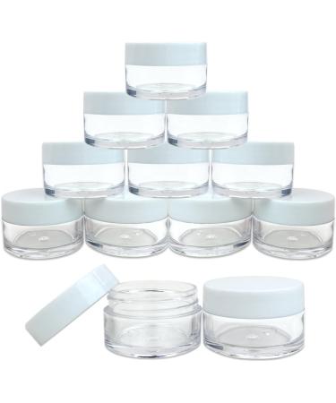 Beauticom 36 Pieces 20G/20ML Round Clear Jars with White Lids - BPA Free for Lotions Creams Toners Lip Balms & Makeup Samples - Perfect for International Shipping - Buy Online on GoSupps.com