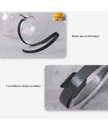 Shop Halskrause Transparent Puppy & Cat Neck Collar - Protective Dog Funnel & Convenient Scratch Prevention | Adjustable & Leak-Proof (M) - Buy Online on GoSupps.com