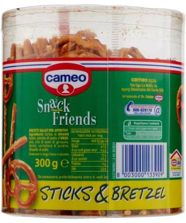  Italian Gourmet E.R. Cameo Snack Friends Sticks & Pretzel pretzel mix savory snacks 300g + Italian Gourmet Polpa di Pomodoro 400g - Buy Online on GoSupps.com