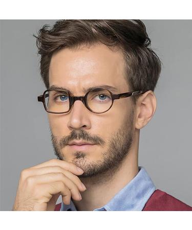 Kodilin Round Square Reading Glasses for Men & Women - Anti-Blue Light Spring Hinge Multiple Prescriptions (1.0 - 3.5) Perfect for Computers & Gaming - Black - Buy Online on GoSupps.com