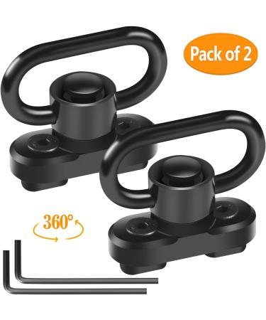 FANGOSS Two Point & Traditional Mlock Sling Rail Mounts with 1.25 Inch QD Push Button Swivel Loop - 2 Pack - Buy Online on GoSupps.com