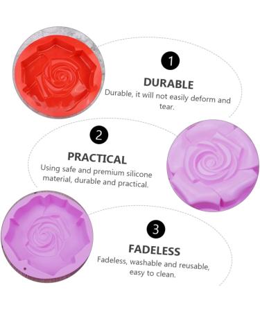 Rose Cake Mold Silicone Cake Moulds Cakesicles Mold Silicone Rose DIY Mold Silicone Candle Mold Silicone Bread Loaf Pan Nonstick Cupcake Tin Crisper Pan Silica Gel Muffin Non Stick 24X24X5CM - Buy Online on GoSupps.com