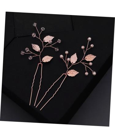 DOITOOL 2pcs Hair Clip Set - U-shaped Hairpins & Tiara Headdress for Brides | Korean Hair Accessories - Buy Online on GoSupps.com