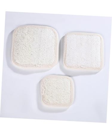 Healeved 5pcs Loofah Shower Rub Exfoliating Pads - Mini Body & Face Scrubbers Beige Luffa Brush for Gentle Cleansing & Makeup Removal - Buy Online on GoSupps.com