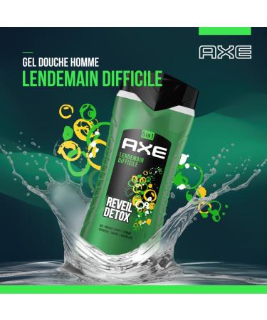 AXE - 5in1 Men's Shower Gel Difficult Tomorrow - 24h Moisturizing - 87% Ingredients of natural origin - citrus fragrance - 40 - Buy Online on GoSupps.com
